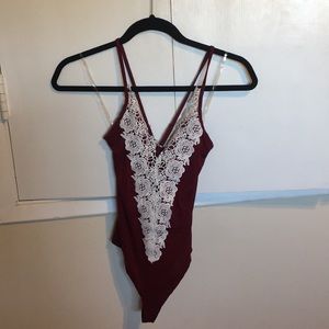 Dark Red Bodysuit